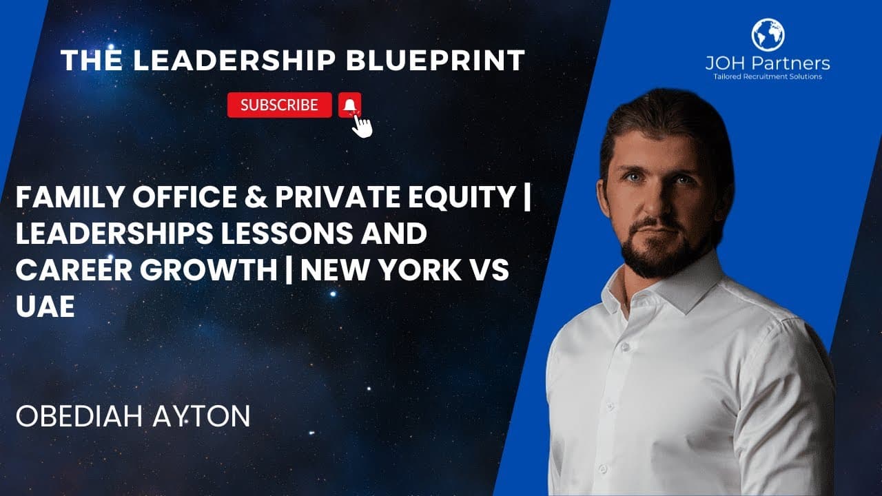 Family office leadership in the UAE: Obediah Ayton on risk, personal branding and the entrepreneurial mindset