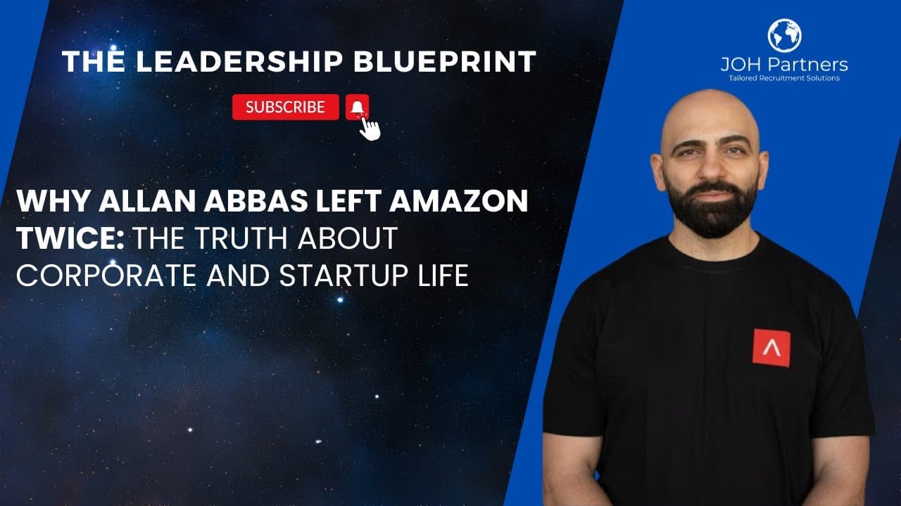 From Amazon to fintech founder: Allan Abbas on entrepreneurial leadership and the cost of burnout