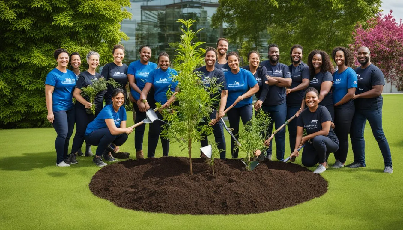 Employees engaging in a tree planting initiative, exemplifying the firm's dedication to corporate values and community enrichment - JOH Partners